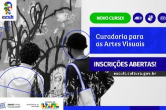 Plataforma do MinC, a Escult abre inscrições para o curso Curadoria para as Artes Visuais, on-line gratuito