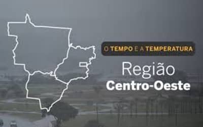 PREVISÃO DO TEMPO: Chuvas intensas atingem o Centro-Oeste nesta sexta-feira (7)