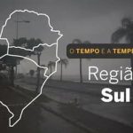 O TEMPO E A TEMPERATURA: Frente fria mantém chuva no Paraná e geada no Rio Grande do Sul nesta terça-feira (28)