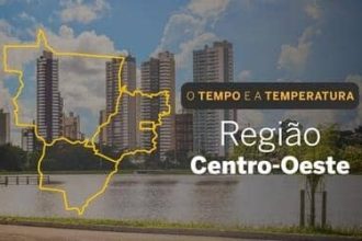 PREVISÃO DO TEMPO: Centro-Oeste registra chuvas e sol nesta segunda-feira (23)