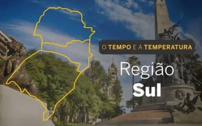 PREVISÃO DO TEMPO: chuvas no oeste da Região Sul nesta terça-feira (14)