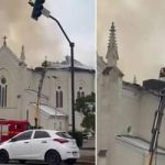 Incêndio atinge igreja centenária em Flores da Cunha (RS) e mobiliza comunidade pela recuperação