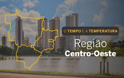 O TEMPO E A TEMPERATURA: quinta-feira (14) com sol em grande parte do Centro-Oeste