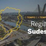 O TEMPO E A TEMPERATURA: sábado (16) com pancadas de chuva em áreas do Sudeste
