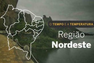 O TEMPO E A TEMPERATURA: sábado (23) chuvoso em regiões do Nordeste