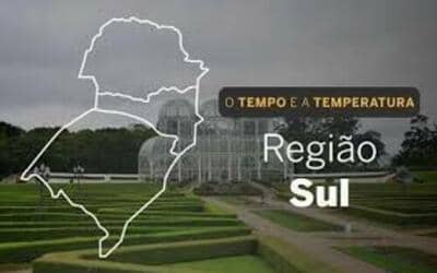 O TEMPO E A TEMPERATURA: sábado (23) chuvoso no Sul