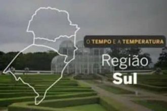 O TEMPO E A TEMPERATURA: Chuva e trovoadas marcam a previsão do tempo para a Região Sul nesta sexta-feira (19)