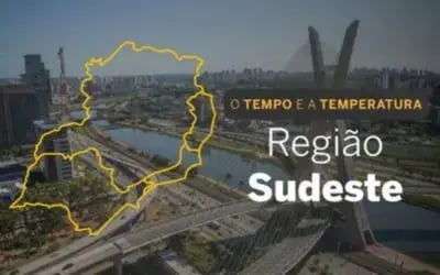 O TEMPO E A TEMPERATURA: terça-feira (16) com variação de nuvens e chance de chuva no Sudeste